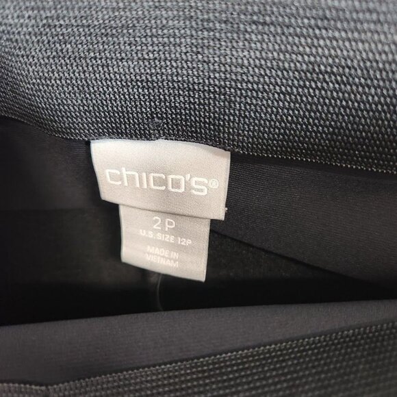 NWT Chico's So Slimming 360 Juliet Full‎ Length Pants in Black Size 2P - Picture 5 of 8